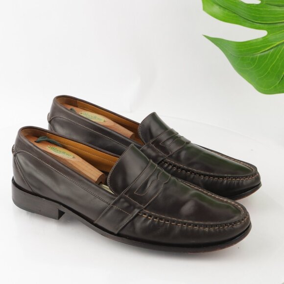 Cole Haan Mens Douglas Penny Loafer Size 13 M Brown Leather Slip On Dress Shoe main image 4